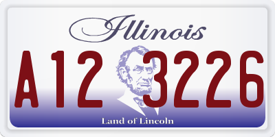 IL license plate A123226