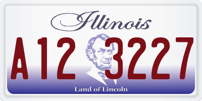 IL license plate A123227