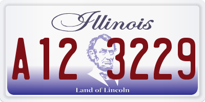 IL license plate A123229