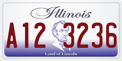 IL license plate A123236