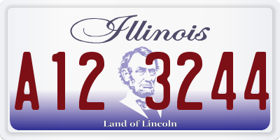 IL license plate A123244