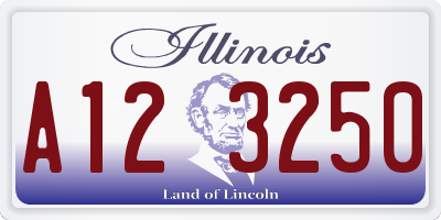 IL license plate A123250