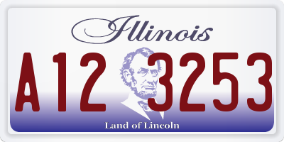 IL license plate A123253