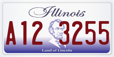 IL license plate A123255