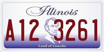 IL license plate A123261