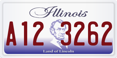 IL license plate A123262