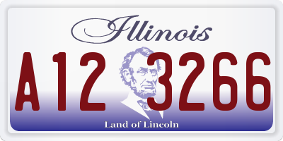 IL license plate A123266