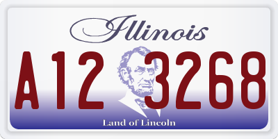 IL license plate A123268