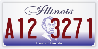 IL license plate A123271