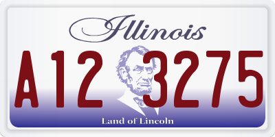 IL license plate A123275