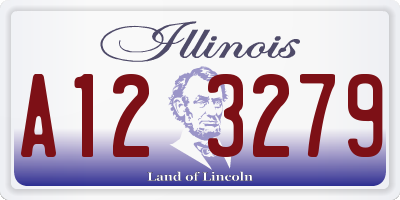 IL license plate A123279