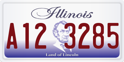 IL license plate A123285