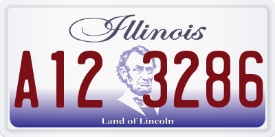 IL license plate A123286