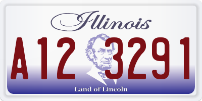 IL license plate A123291