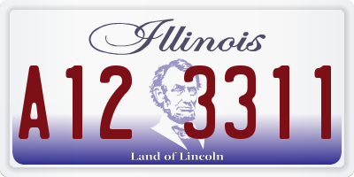 IL license plate A123311