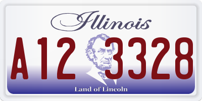 IL license plate A123328