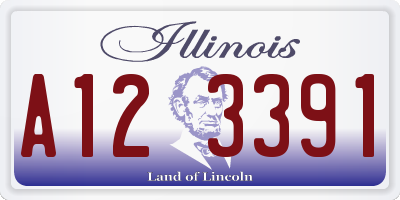 IL license plate A123391