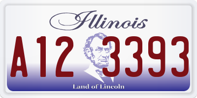 IL license plate A123393