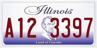 IL license plate A123397