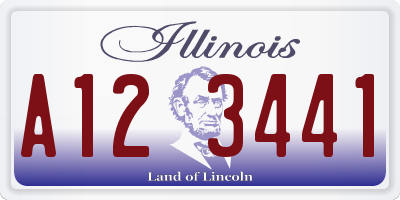 IL license plate A123441