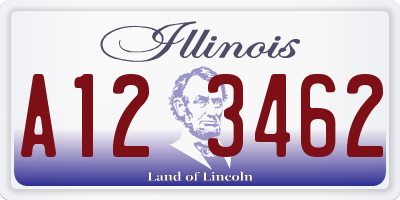 IL license plate A123462