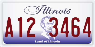IL license plate A123464