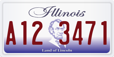 IL license plate A123471