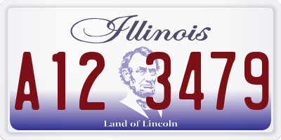IL license plate A123479
