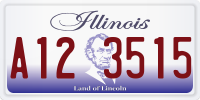 IL license plate A123515