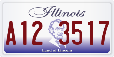 IL license plate A123517