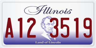 IL license plate A123519