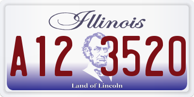 IL license plate A123520