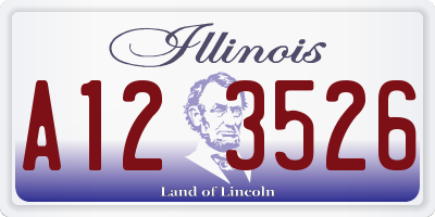 IL license plate A123526