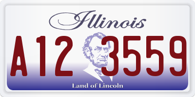 IL license plate A123559