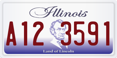 IL license plate A123591