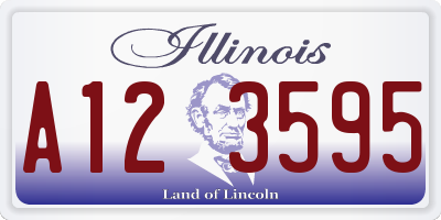 IL license plate A123595