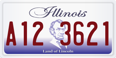 IL license plate A123621