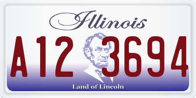 IL license plate A123694