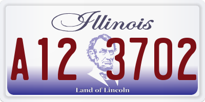 IL license plate A123702