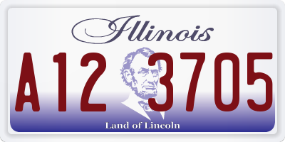 IL license plate A123705