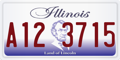 IL license plate A123715