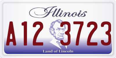 IL license plate A123723