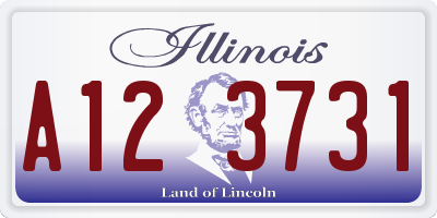 IL license plate A123731