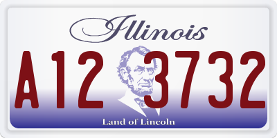 IL license plate A123732