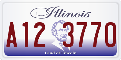 IL license plate A123770