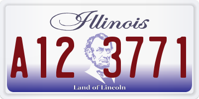IL license plate A123771