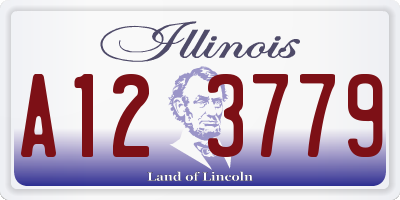 IL license plate A123779