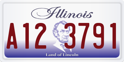 IL license plate A123791