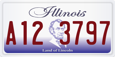 IL license plate A123797