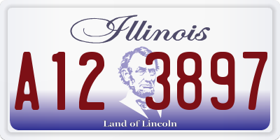 IL license plate A123897